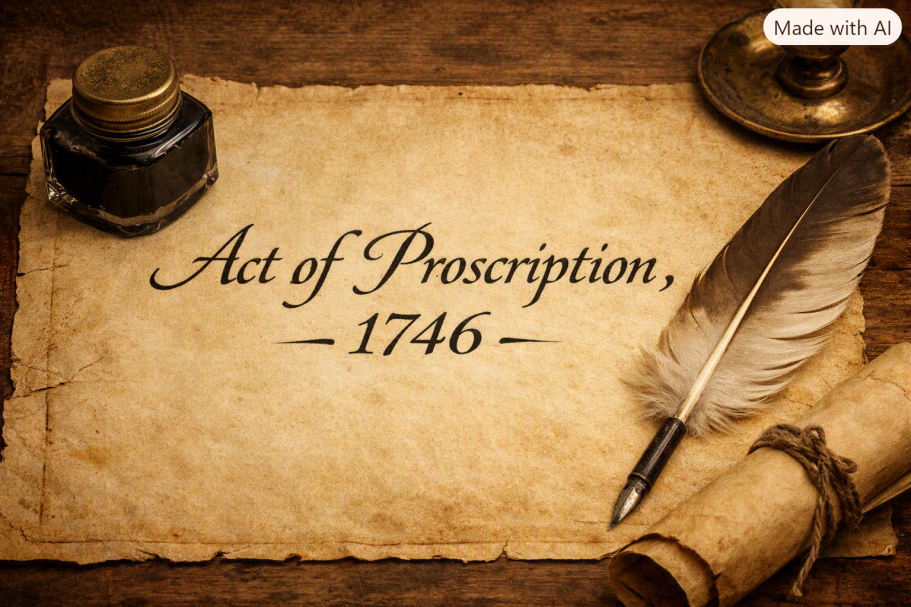 Latest Blog - The Act of Proscription 1746